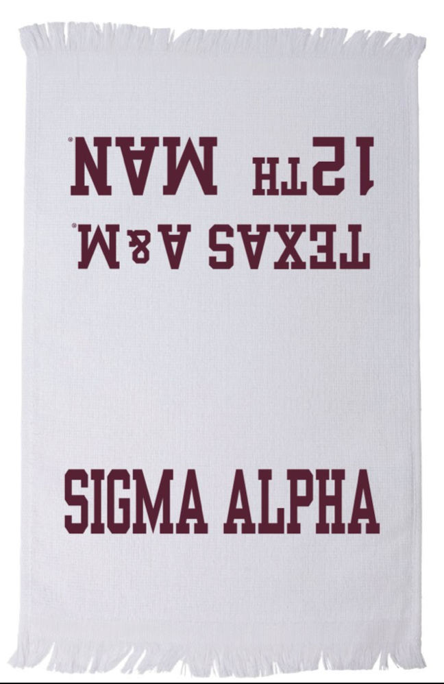 Sigma Alpha 12th Man Towel